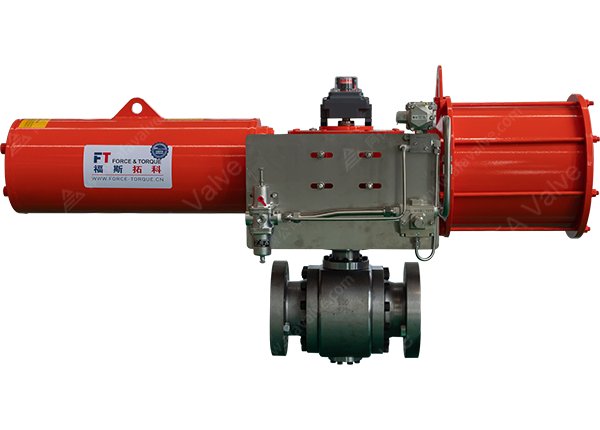 4英寸 600磅 F22材质 气动硬密封C型球阀